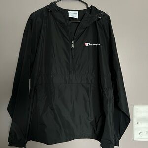 Champion Black Athletic windbreaker Jacket